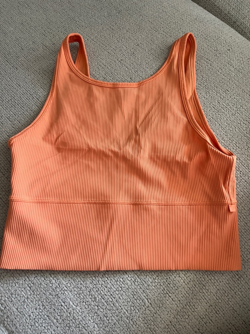 Lululemon Women's Ribbed Tank Bralette - Orange